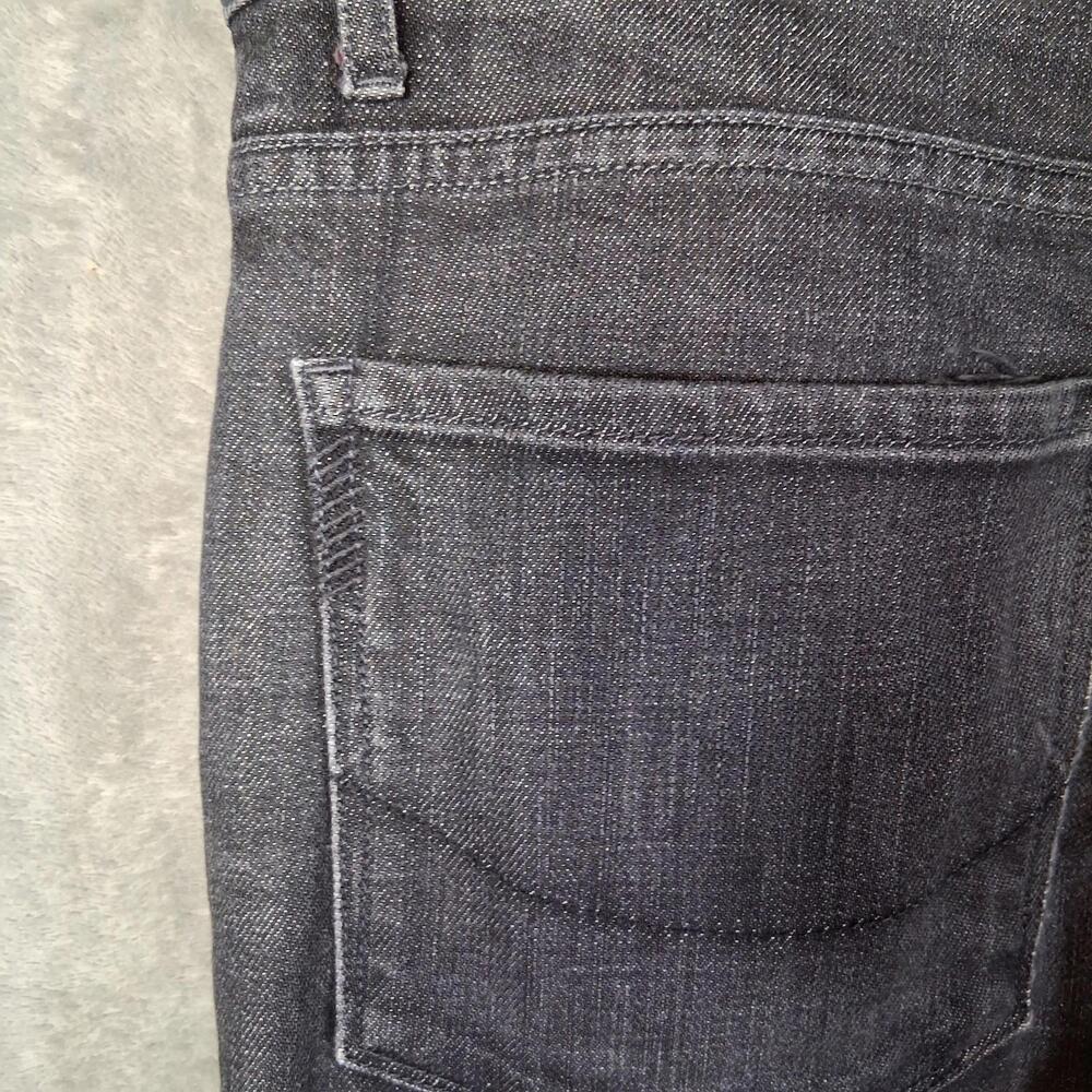 Paige Lennox Slim Straigh Jeans Mens 32x32 Black Wash Designer Denim Sample Tags - Picture 8 of 9